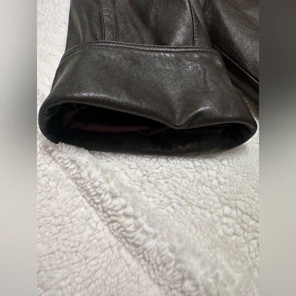 Y Alexander Vintage Brown Hooded Leather Trench Coat - Picture 12 of 14